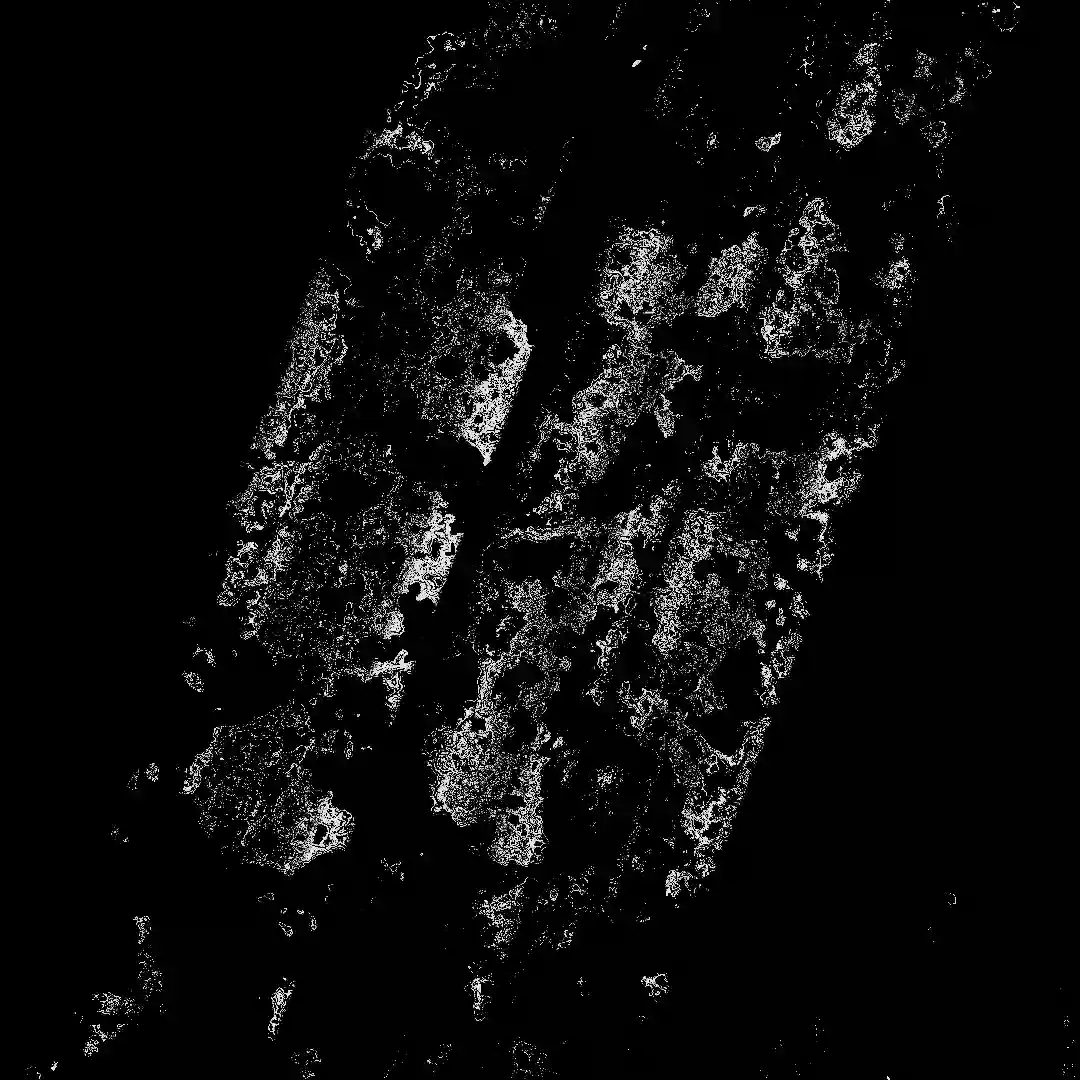 Keyframe image showing the word typo distorted so much that it is an illegible texture.